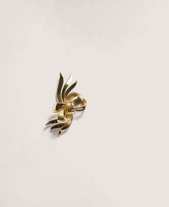 Miu Miu Metal bow brooch