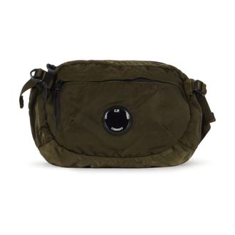 C.P. Company Belt Bags, male, Green, Size: ONE SIZE Nylon B Waistbag