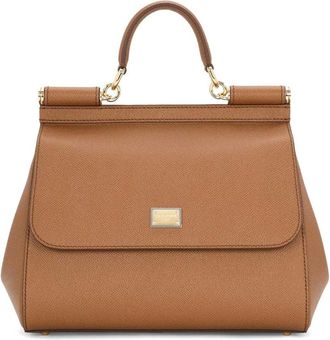 Dolce & Gabbana Tassen, Dames, Beige, ONE Size, Stijlvolle Tote Tas met Bb 6002B10018M417