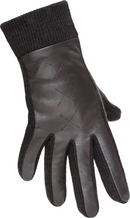 Pearlwood Strickhandschuhe PEARLWOOD SMILLA, Damen, Gr. 8, braun (braun all), Materialmix, unifarben, Handschuhe Strickhandschuhe, weiches Fleece-Innenfutter, T