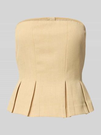 Gestuz Slim Fit Corsage mit Viskose-Anteil Modell Stacy in Pastell Gelb Melange, Gr&ouml;&szlig;e 34