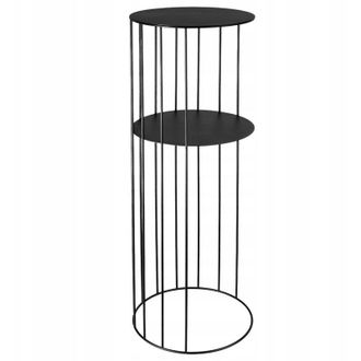 OEM Florero De Metal De Pie Loft 80 Cm, Mesa De Alambre Negro