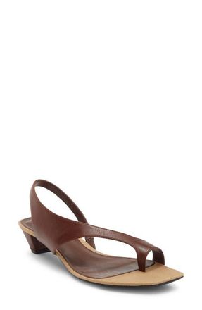 Jeffrey Campbell Blissful Slingback Sandal in Brown Tan Combo at Nordstrom, Size 5.5