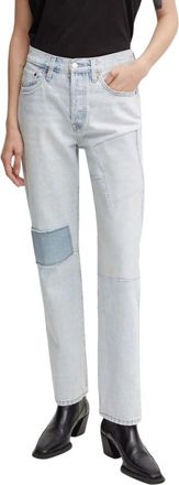 Levi's 501 Jeans - Dames - Regular Fit Jeans - Blauw - W26 L32 - Katoen - Jeans