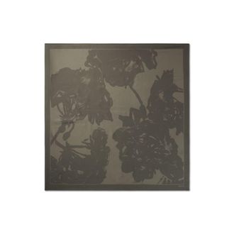 BOSS Monogram scarf in silk twill