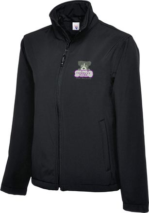 Generic Personalised Dog Walking Soft Shell Jacket, Embroidered Soft Shell Jacket, Customized Jacket, Custom Logo Jacket, Custom Text Jacket, Soft Shell Embro