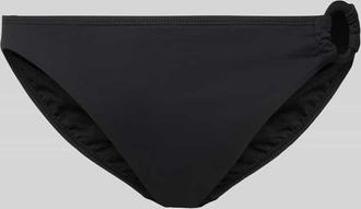 Lauren Ralph Lauren Damen Bikini-Hose mit Label-Applikation in Black, Gr&ouml;&szlig;e M