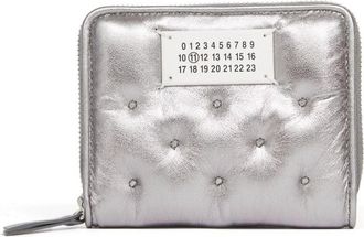 Maison Margiela small Numbers-motif leather wallet - men - Ovine Leather (top grain) - One Size - Grey