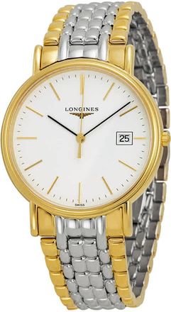 Longines Presence White Dial Stainless Steel Bracelet Mens Watch L4.790.2.12.7