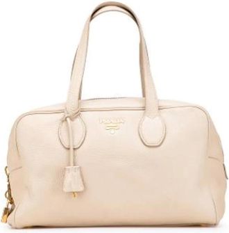 Prada Pre-owned Handbags, female, White, Size: ONE SIZE Pre-owned Vintage Handbag