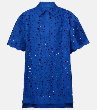 Rebecca Vallance Zaffre broderie anglaise cotton shirt