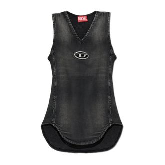 Diesel Sleeveless Tops, female, Gray, Size: XS De-Nessi top