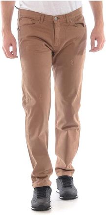 Daniele Alessandrini Jeans - Heren - Chinos - Bruin - W31 - Katoen - Broeken