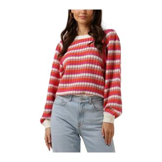 Freebird by Steven Truien & Vesten, Dames, Veelkleurig, L, Gebreide Point Stripe Trui Vest