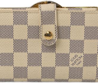 Louis Vuitton Beige Coated Canvas Wallet (Bi-Fold) (Pre-Owned)