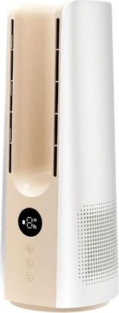 No Brand Ventilador Oscilante Autom&aacute;tico Sin Aspas Con Humidificador: 9 Velocidades, Niebla Refrescante Y Motor Silencioso Sin Escobillas