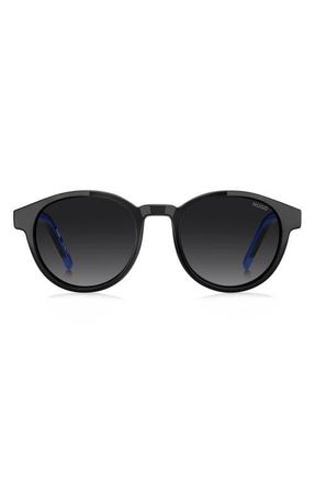 HUGO BOSS 51mm Panthos Sunglasses in Shaded Grey/Dark Grey Sf at Nordstrom