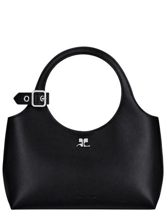 Courr&egrave;ges Holy Day Silver Buckle Mini Bag