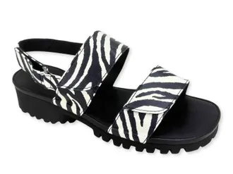 Thierry Rabotin Womens Sanele Sandal In Zebra