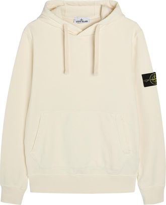 Stone Island Hooded Cotton Sweatshirt - Ivory - XL