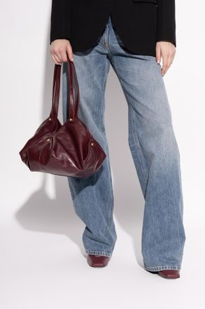 Versace Shoulder Bag Protea, Womens, Burgundy