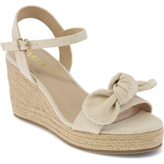 Mia Josiane Platform Wedge Espadrille Sandal in Natural at Nordstrom Rack, Size 8.5