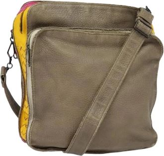 Bottega Veneta Pre-owned Schoudertas - Dames - Vintage Schoudertas - Veelkleurig - ONE Size - Leer - Vintage