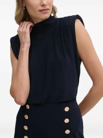 Joseph Ribkoff Top met col - Blauw
