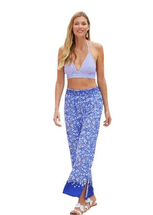 Cabana Life Palazzo Pants in Seaside Floral at Nordstrom, Size X-Large