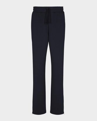 Balmain Men & apos;s Neoprene Zipped-Cuff Track Pants