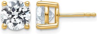 Diamond2Deal 14k Gold 4 ctw Lab Grown Diamond Stud Earrings