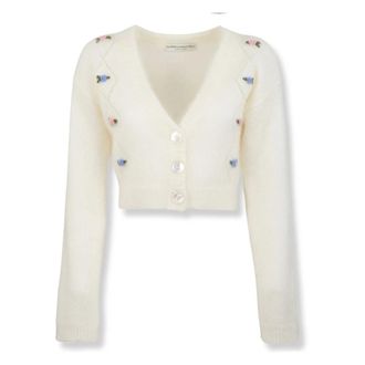 Alessandra Rich Dames, Truien, Wit, Maat: XS