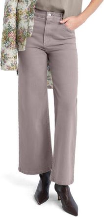 Favorite Daughter The Mischa Super High Waist Wide Leg Jeans in Soft Taupe at Nordstrom, Size 27