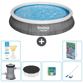 Bestway Piscina Bestway Fast Set Redonda - 396x84 Cm - 7-piezas S269