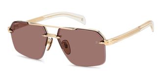 David Beckham DB 7170/S DYG/ZK Mens Sunglasses Gold Size 61