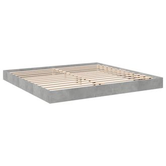 Berkfield Home Modern Bed Frame without Mattress Concrete Grey 180x200 cm Super King