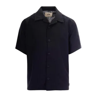 Arte Short Sleeve Shirts, male, Black, Size: XL Nylon Linnen Shirt