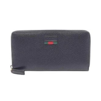 Gucci Pre-owned Wallets, female, Black, Size: ONE SIZE Pre-owned Leather Long Wallet