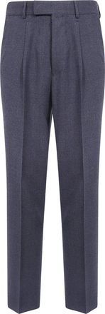 Ermenegildo Zegna Broeken, Heren, Grijs, M, Luxe Maatkleding Regular Broek