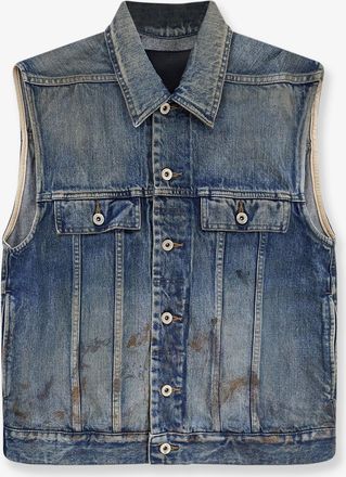 Rick Owens Sleeveless denim jacket - DRKSHDW - gender_Man