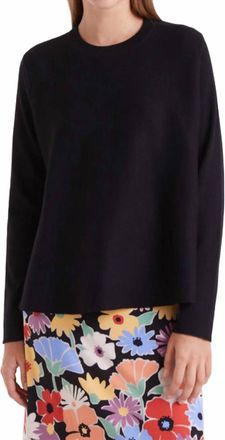 Compa&ntilde;&iacute;afant&aacute;stica Jersey Crew Sweater In Black