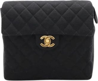 Chanel Pre-owned Backpack - Dames - Vintage Rugzakken - Zwart - ONE Size - Katoen - Vintage