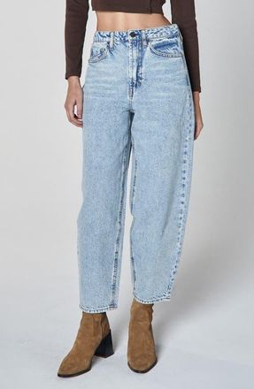 Unpublished Taylor High Waist Crop Barrel Leg Jeans in Lucid at Nordstrom, Size 24