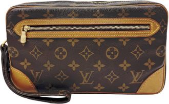Louis Vuitton Brown Monogram Clutch Bag (Pre-Owned)