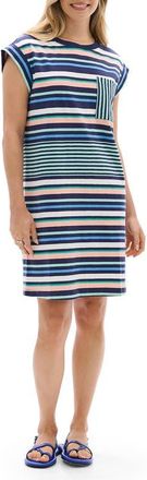 Hatley Seaside Stripes T-Shirt Dress in Patriot Blue at Nordstrom, Size X-Large
