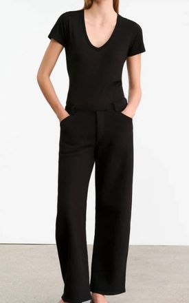 Nili Lotan Tribeca Barrel Leg Sweatpants In Black