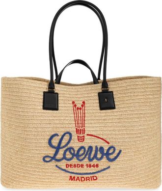 Loewe Verano XL Tote - Dames - Shoppers - Beige - ONE Size - Leer - Tassen