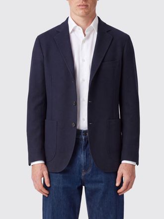 Brioni Single-Breasted Blazer in Silk and Cashmere with Patch Pockets
