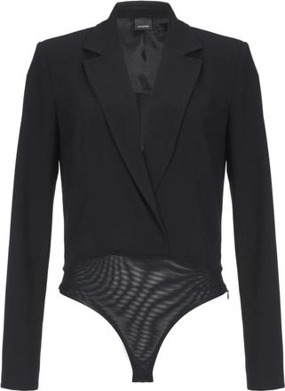 Pinko Poly Crepe Body Jurk - Dames - Bodies - Zwart - M - Tops