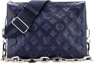 Louis Vuitton Coussin Bag Monogram Embossed Lambskin Leather Pm (Authentic Pre-Loved)